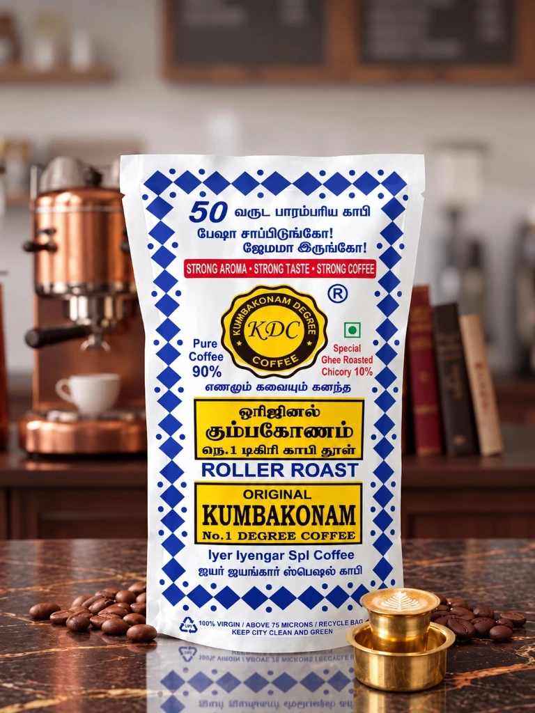 KDC Roller Roast (90% Coffee & 10% Chicory) - Authentic South Indian Filter Coffee